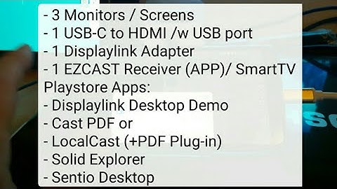 How-to 3 monitors Samsung S10 DeX / Huawei EMUI multi monitor 2 3 at the same time hdmi displaylink