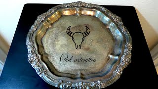 Vintage F.B. Rogers Sterling Silver Tea Serving Tray - Restoration