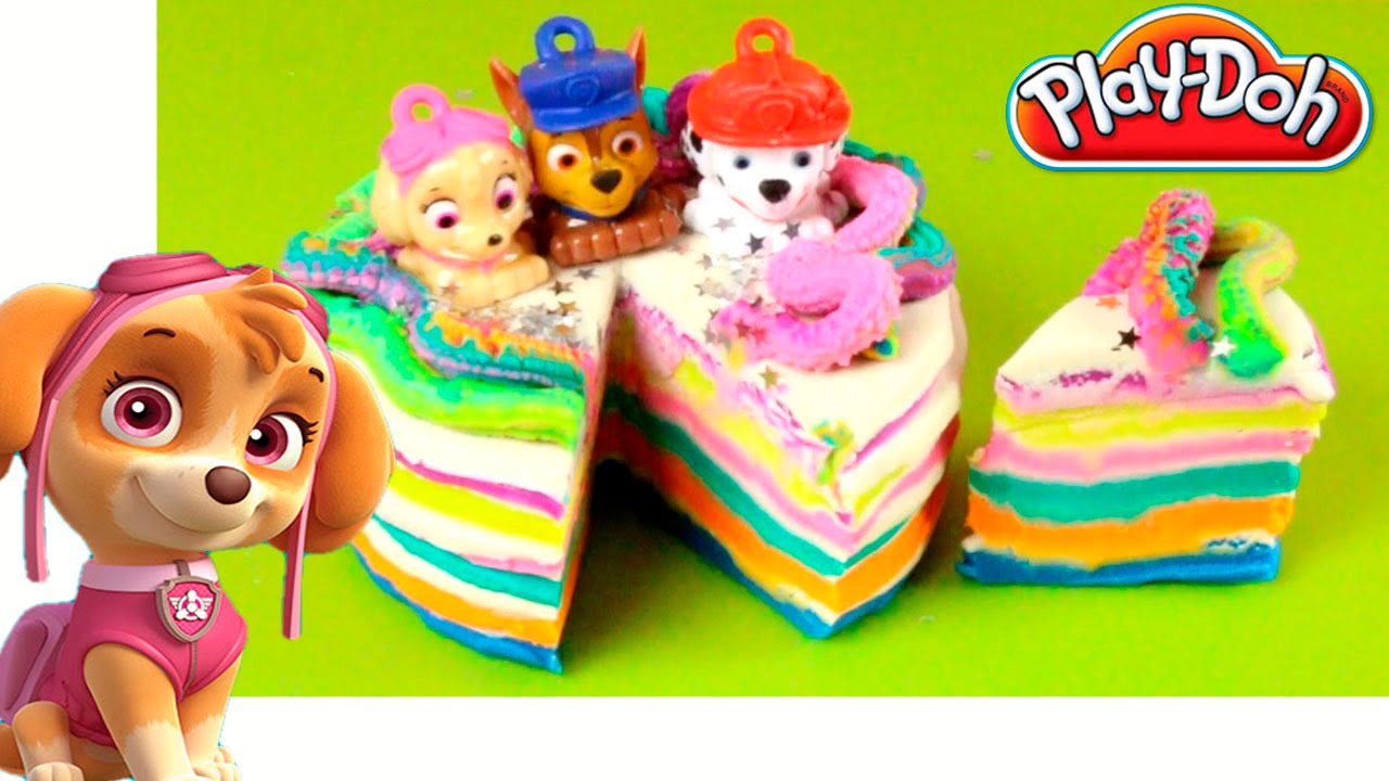 la patrulla canina en plastilina