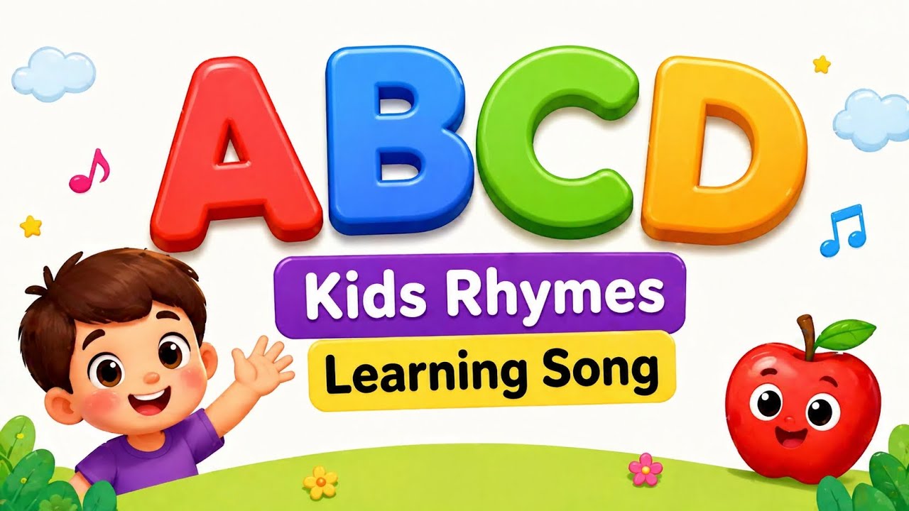 ABCD Kids Rhymes Learning Song | ABC Song for Kids | Learn Alphabet A ...