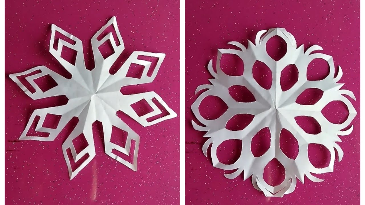 How to make a snowflake । DIY । snowflake । papercraft । youtubevideo । ytvideo । 
