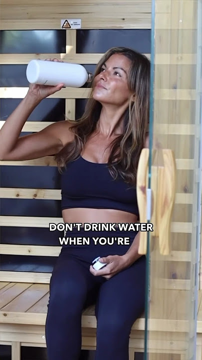 Don't drink water when you're in the sauna! 🔥 #shorts