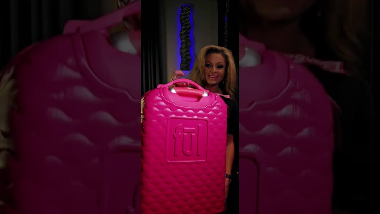 Ful Barbie Carry On Luggage Suitcase & Barbie Travel Neck Pillow by FUL