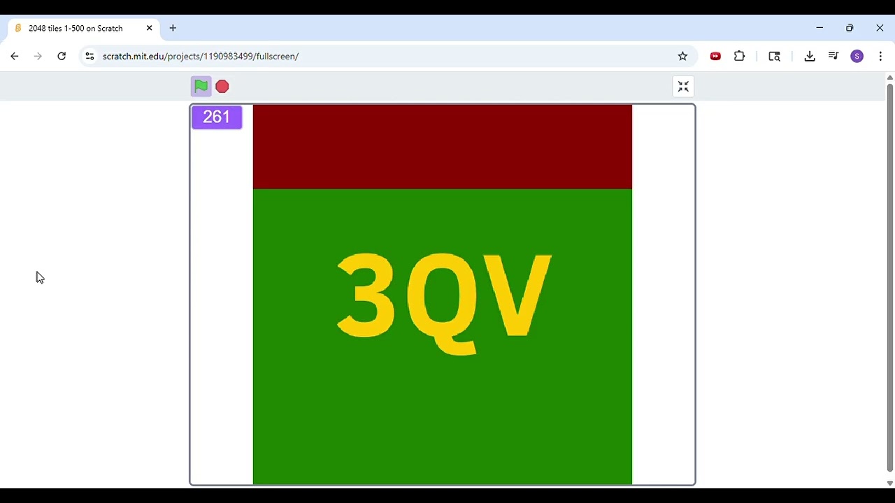 8 minutes of 2048 tiles in Scratch tiles 1-500 - YouTube