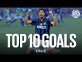 Top 10 goals  cruz 