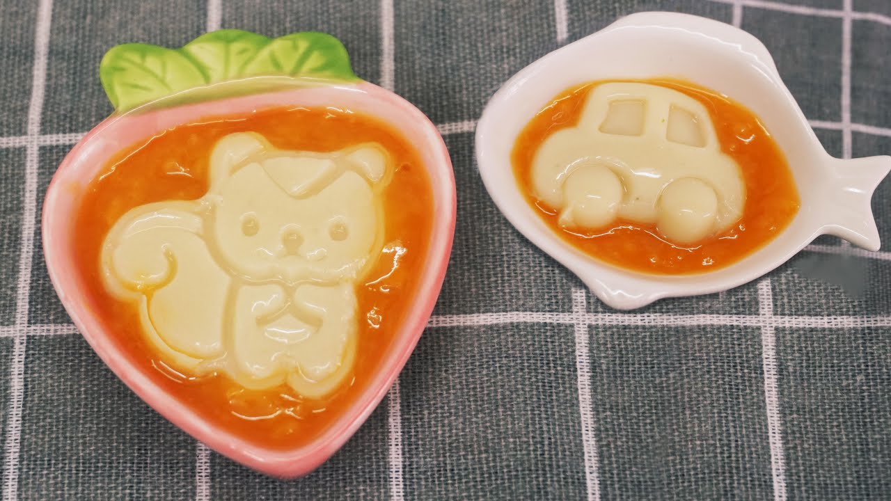 Young Tofu Lotus Seeds With Fruit Sauce For 6+ Months Babies And