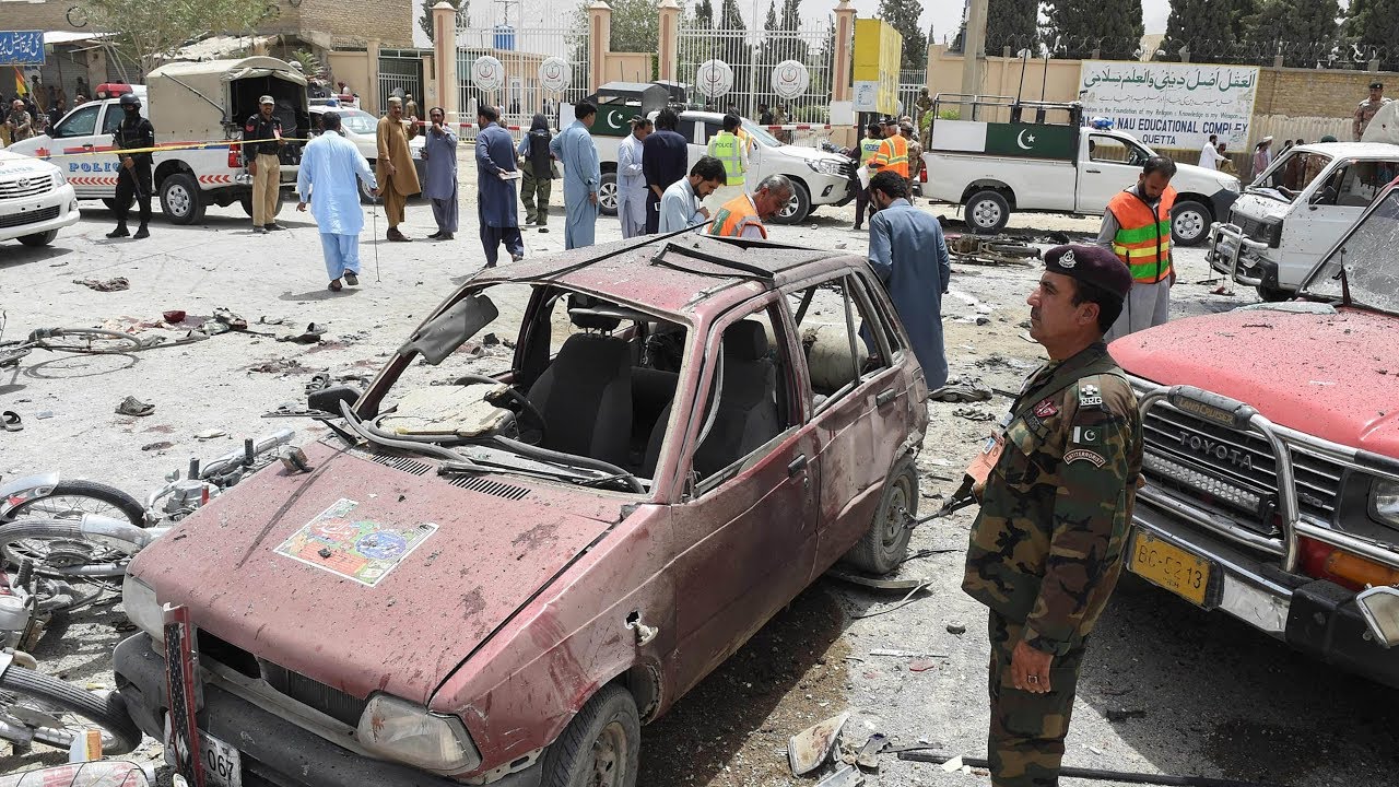 Dozens killed in suicide blast attack on Pakistan polling station