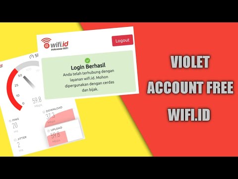 Akun Violet Login via WiFi.id Corner Gratis