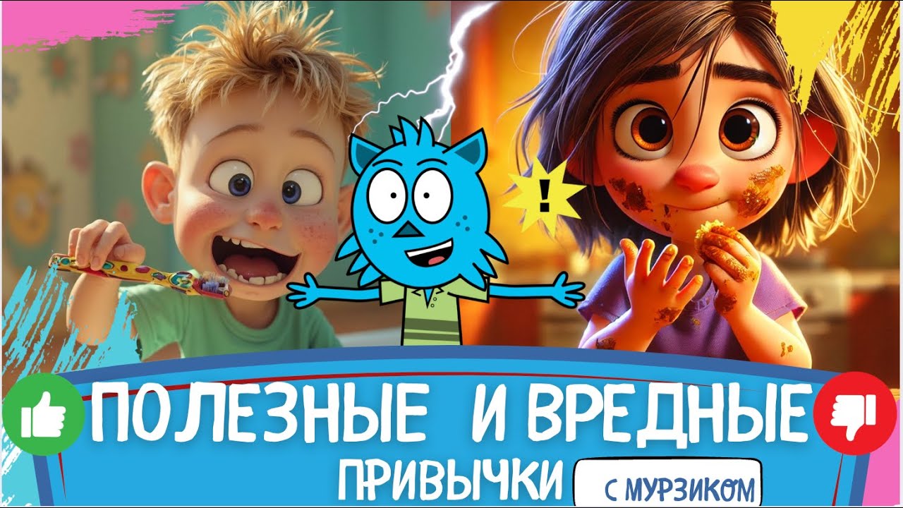 Полезные и вредные привычки 😱 Кто победит? Мурзик объясняет!