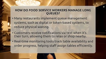 How Do Food Service Workers Manage Long Queues? - Food Service Jobs