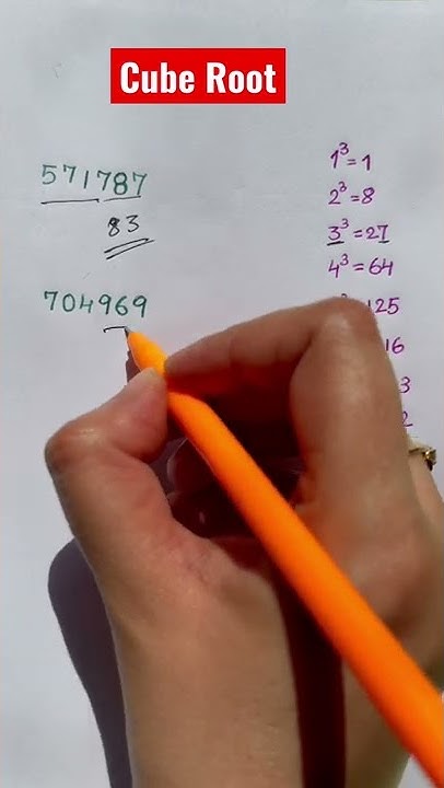 How to find cube root of any number in just a second! 571787 #math # ...