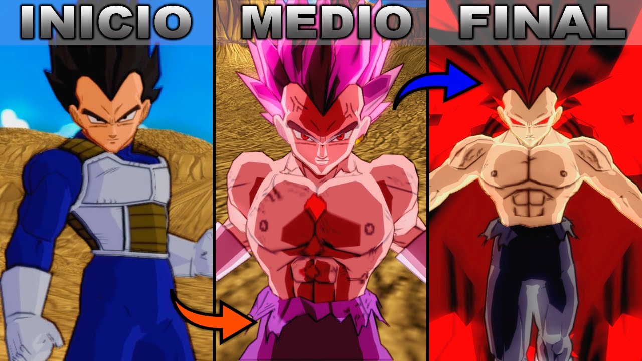 DBZ TENKAICHI 3 pero VEGETA se TRANSFORMA con cada OPONENTE DERROTADO 😎👌
