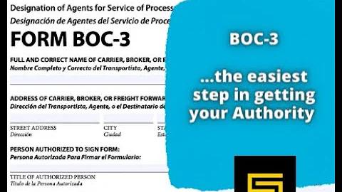 How to complete your BOC-3 for your Motor Carrier Authority