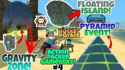 Rocket Royale | The Gravity Zone + The Pyramid + The Floating Island Event! | Android Gameplay #4