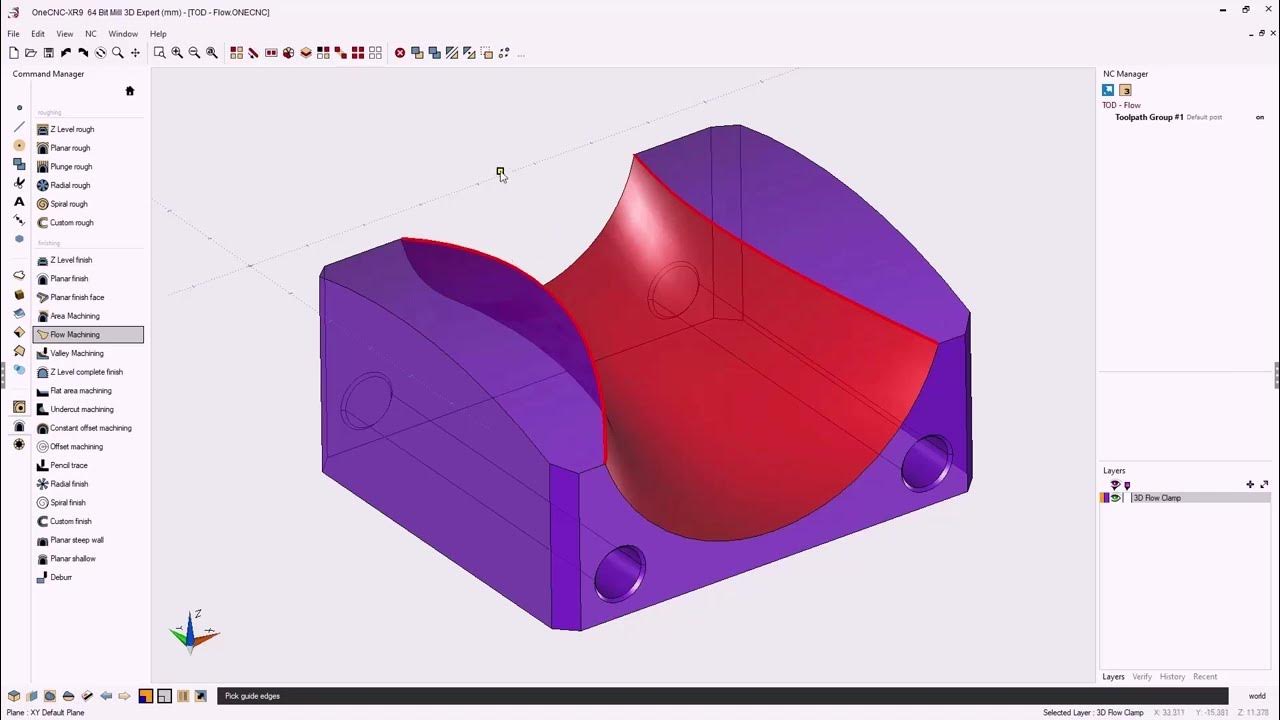 OneCNC CADCAM: XR9 Flow Tool Path YouTube OneCNC CADCAM: XR9 Flow Tool Path YouTube