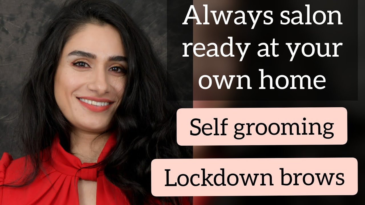 How to do your eyebrows at home Self grooming during lockdown YouTube