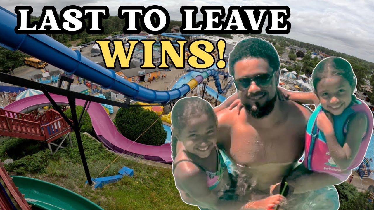 Last to Leave the Waterpark Wins! (Family Waterpark Day)