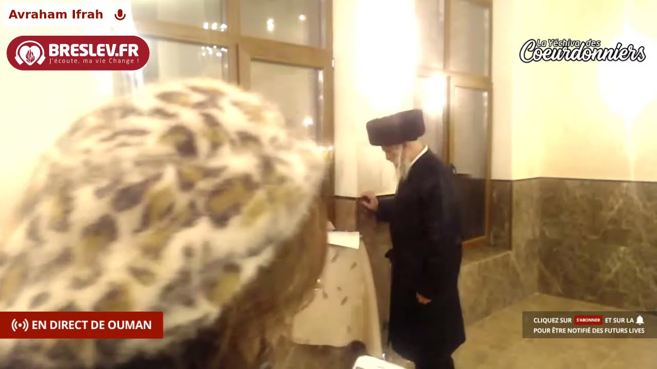 Allumage de la 2 ème bougie de Hanouka  à Ouman (29/11/21)