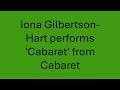Cabaret from Cabaret performed by Iona Gilbertson-Hart (25.04.2026)