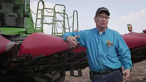 Using a Corn Reel to Harvest Down Corn