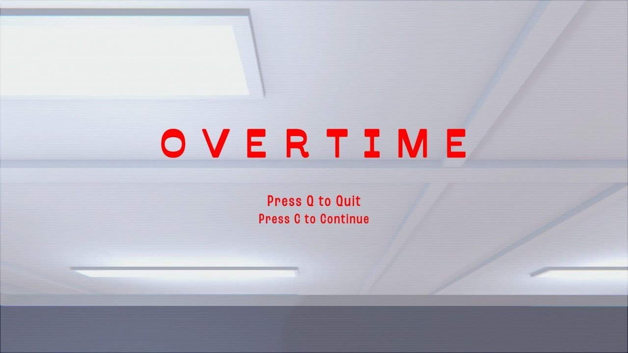 OVERTIME : DEMO VERSION - Indie Horror Game - Pc Walkthrough