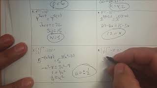 HW solutions to Exponential Equations using Common Bases
