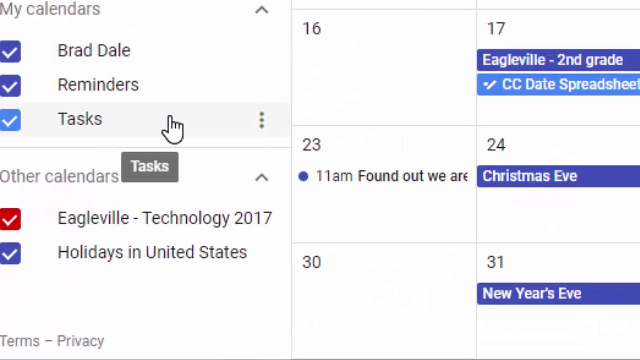 How to display one calendar in your Google Calendar YouTube