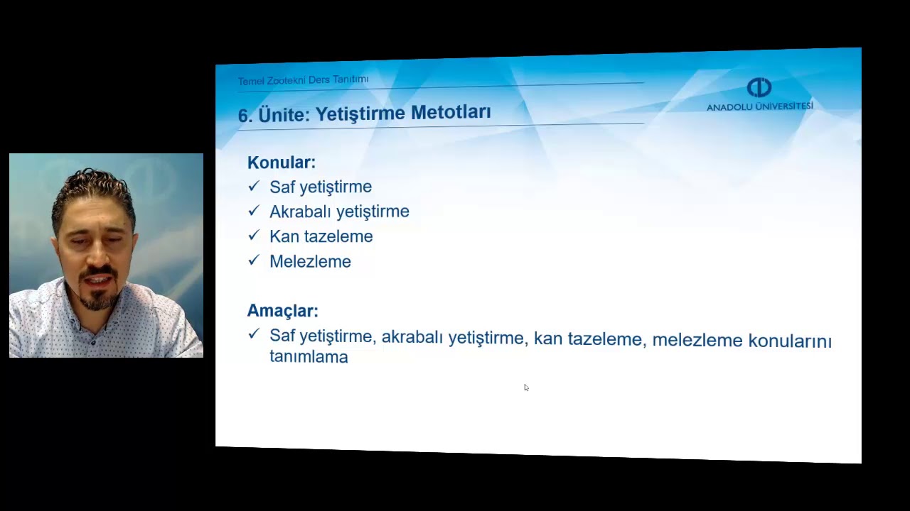 TEMEL ZOOTEKNİ - Ders Tanıtımı