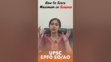How to score maximum in Science | UPSC EPFO EO/AO | Success Tree