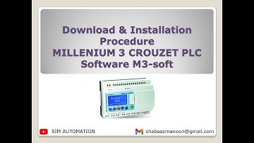 |CROUZET| |PLC| |Download & Installation| Procedure MILLENIUM  M3-soft #tutorial by @simautomation