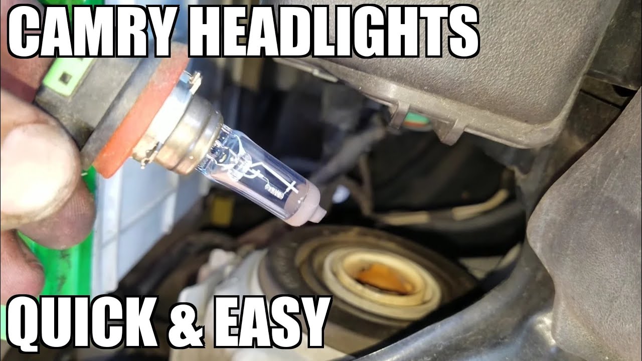 How to Replace Headlight Bulbs 2007-2011 Toyota Camry - YouTube