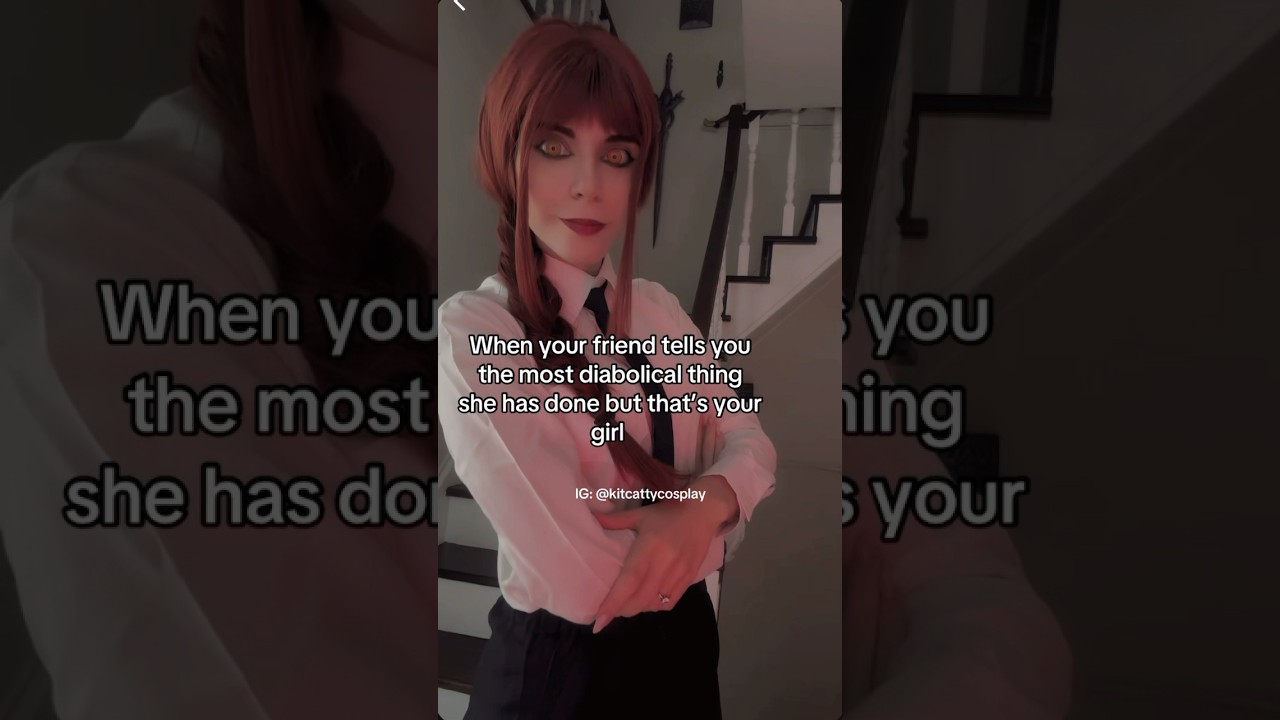 I mean- go girl? 😭 #cosplay #anime #animeedit #chainsawman #makima #cosplayer #animeshorts #shorts