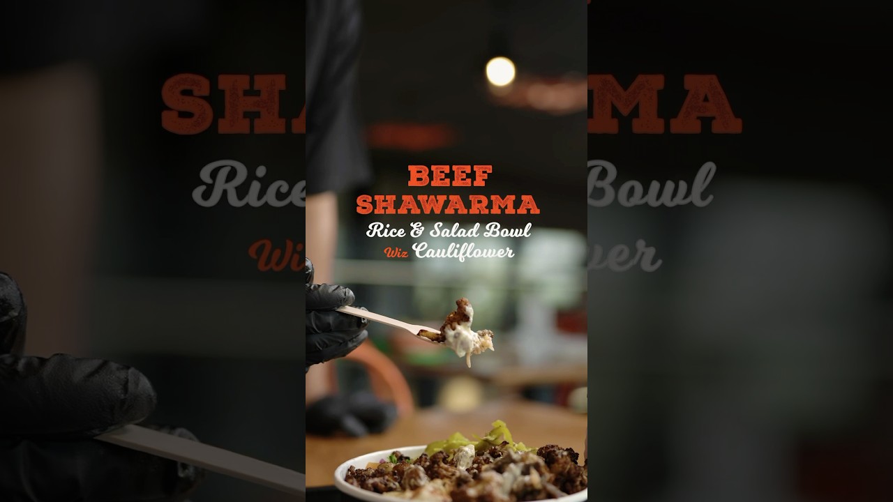 Za Beef Shawarma - Rice & Salad Bowl wiz Cauliflower - so good your kids will eat zeir veggies 🥒