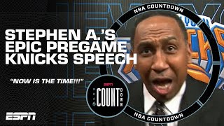 Stephen A. gives Knicks a motivational speech for the ages 🔥 | NBA Countdown