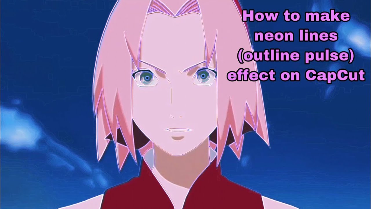 How to make a outline pulse (neon lights) effect on CapCut - YouTube