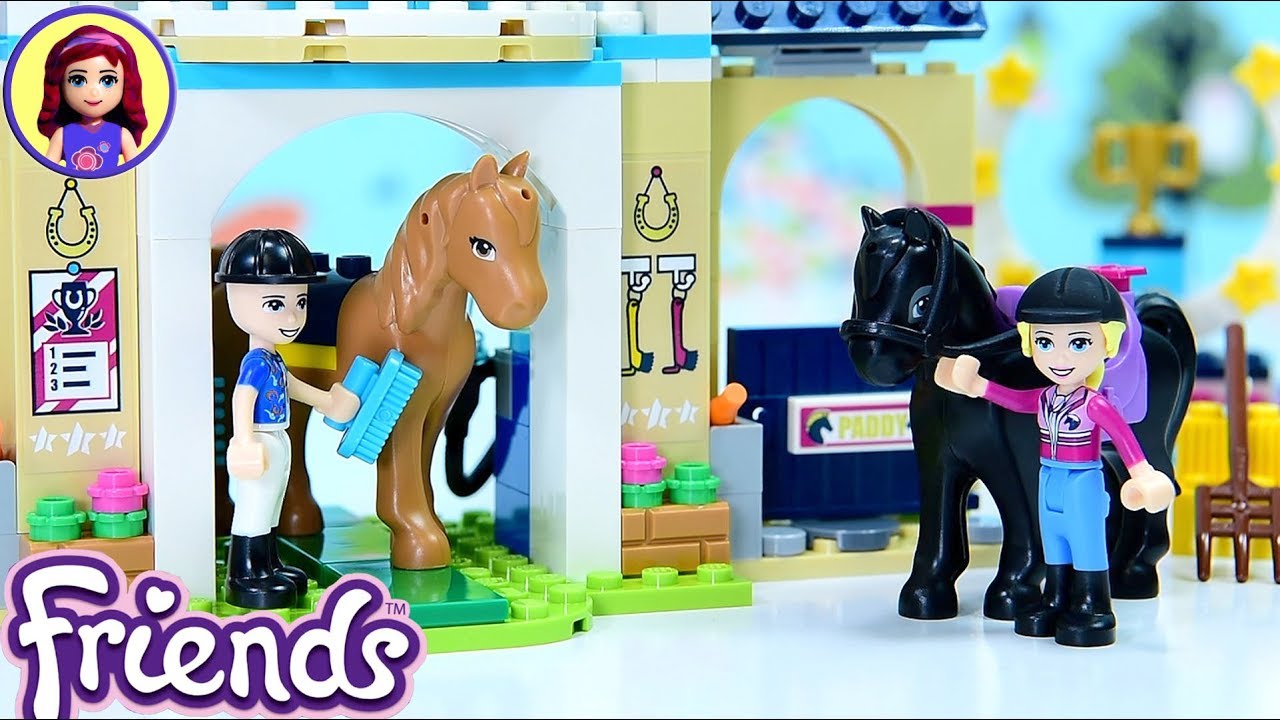 Tage af malt Simuler Lego Friends Stephanie's Horse Jumping Set Build Review Silly Play - YouTube