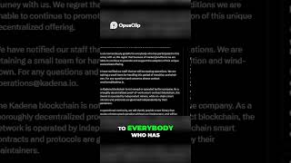 Kadena Blockchain Ends  Business Operations Cease Immediately #fttcrypto #broadrip #thecryptofather