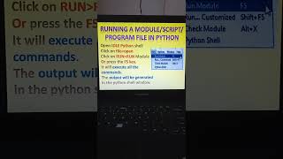 running a script file in python #new #programming #computer