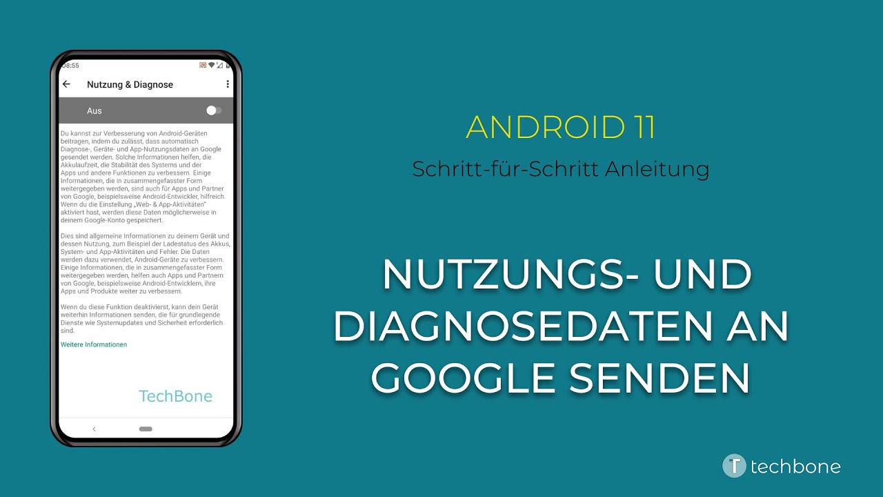 Nutzungs- und Diagnosedaten senden [Android 11]