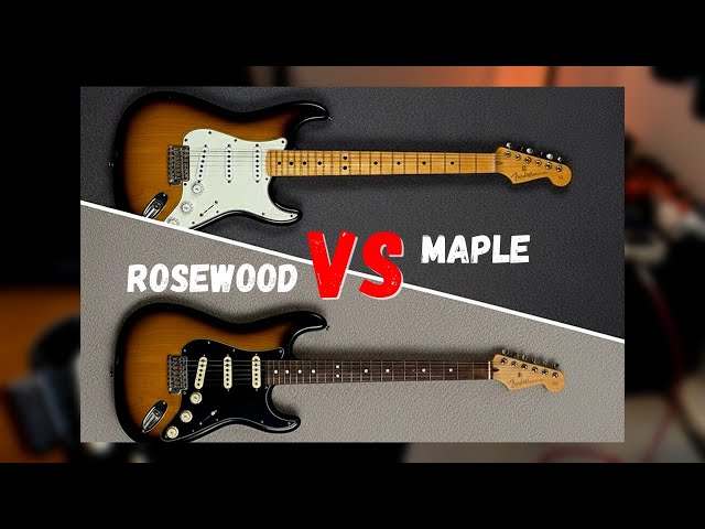 Fender Stratocaster Rosewood vs. Maple Fingerboard Tone Comparison