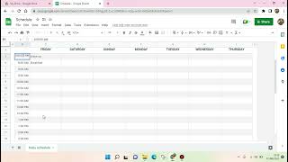 How to Create Daily Schedule in Google Sheet NEW UPDATE August 2022