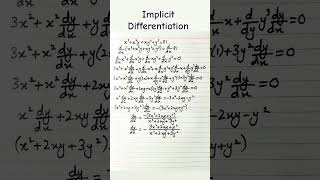 Class 12th Maths Exercise 5.3 Question 6 Implicit Differentiation #shorts #maths #ncert