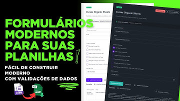 🧠 CRIE FORMULÁRIOS INTELIGENTES, MODERNOS, INTEGRADO COM EXCEL - RÁPIDO E PRÁTICO