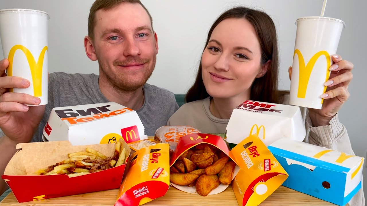 МУКБАНГ МАКДОНАЛЬДС БИГ ТЕЙСТИ ТРИ СЫРА НОВИНКА ДВОЙНОЙ БИГ МАК ...