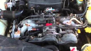 Subaru Legacy Outback EJ25 cold start -20C 1996 Subaru Legacy Cold Start