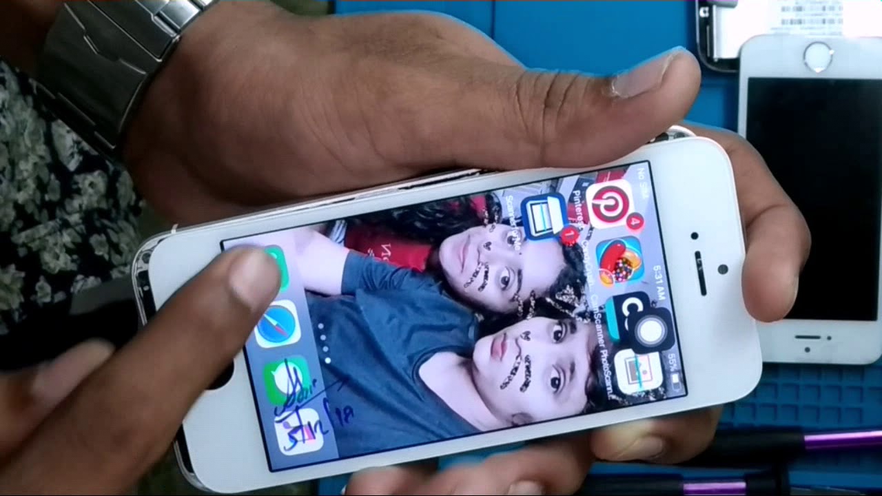 iPhone 5s folder change YouTube