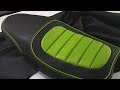 Motorcycle custom seat in leather - Automotive upholstery