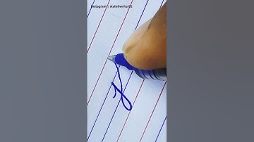 How to join the cursive letter "jl" | Learn cursive a to z step by step in four line | #shorts