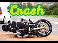 Frontal crash motorcycle into a car / Лобовая авария мотоцикл в машину