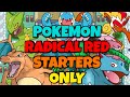 Can you beat Pokemon Radical Red with just starter pokemon? Pokemon challenges - No items in battle.